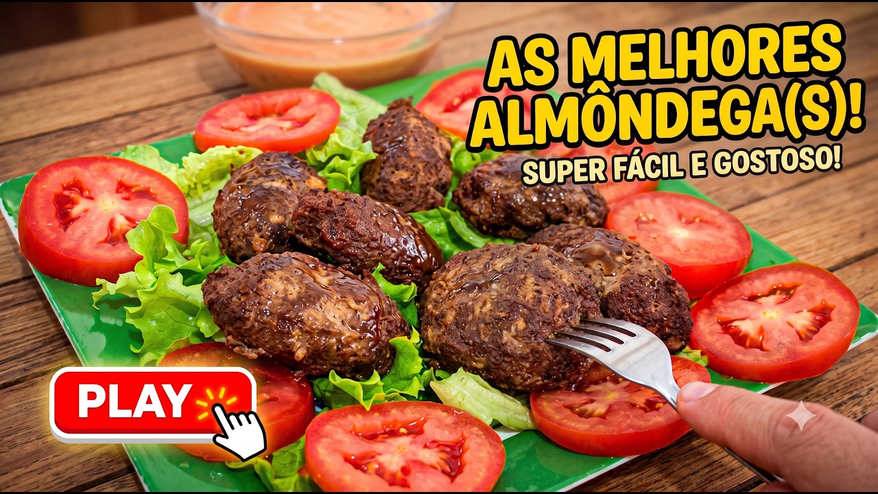 BOLINHO DE CARNE MOÍDA FÁCIL E RÁPIDO (Fica Super Suculento!)