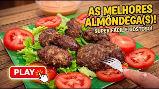 BOLINHO DE CARNE MOÍDA FÁCIL E RÁPIDO (Fica Super Suculento!)