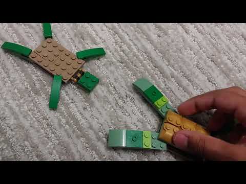 how to build a Lego turtle