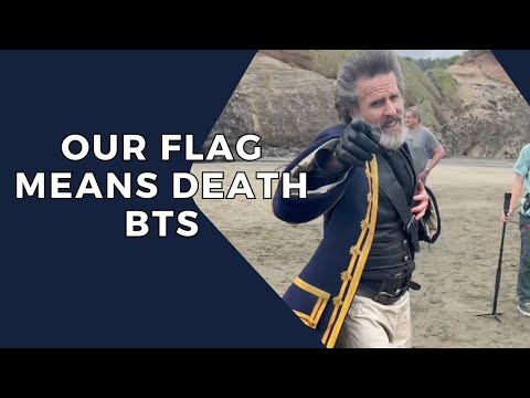 Con O'Neill singing and dancing on OFMD set