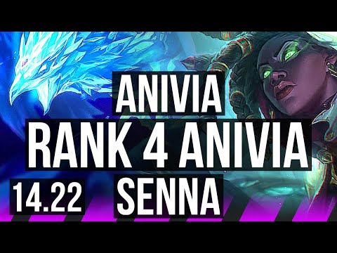 ANIVIA & Yasuo vs SENNA & Draven (SUP) | Rank 4 Anivia, 68% winrate, 4/1/8 | KR Master | 14.22