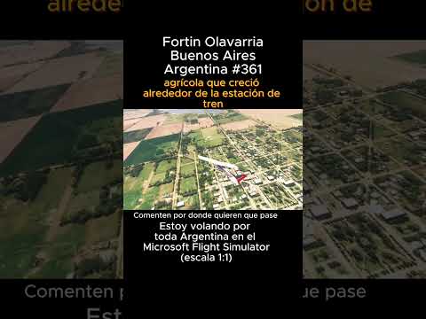 Fortin Olavarria, Buenos Aires desde el Microsoft Flight Simulator #fortinolavarria #buenosaires
