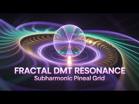 Fractal DMT Resonance | Subharmonic Pineal Grid (8-Hours Black Screen)