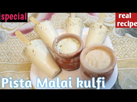 Real Pista Mulai Kulfi recipe|hindi RECIPE| jalpa's kitchen