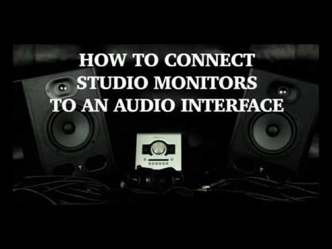 How To Connect Studio Monitors To An Audio Interface