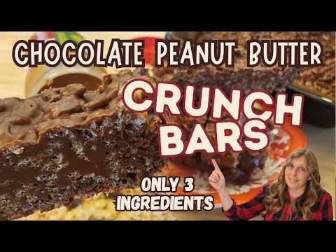 3 Ingredient Crunch Bar - No Bake, No Fail, Snack, Dessert, Special Treat - The Hillbilly Kitchen