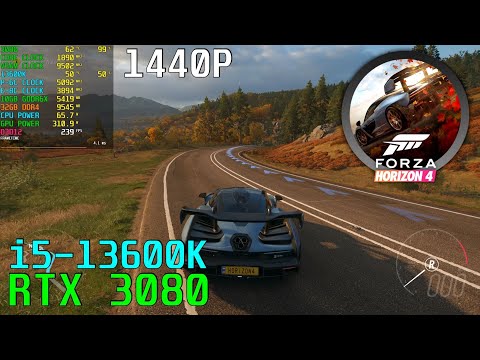 Forza Horizon 4 RTX 3080 & 13600K 5.1GHz - Custom Settings - Native 1440P