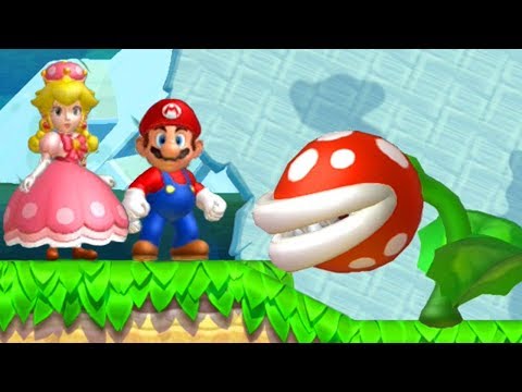 New Super Mario Bros U Deluxe Co-Op Walkthrough - (2 Players) Part 1
