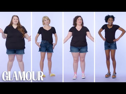 Women Sizes 0 Through 26 Try on the Same Pair of Jean Shorts | Glamour