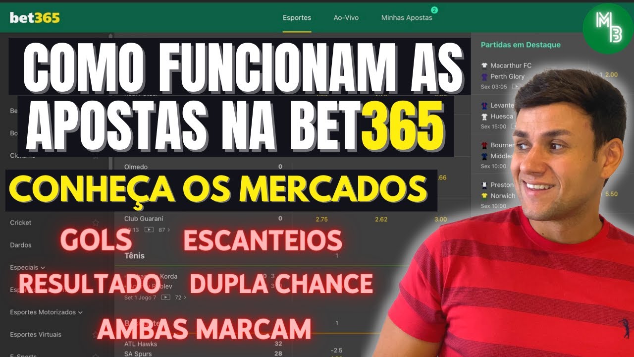 COMO FUNCIONAM AS APOSTAS NA BET365 - CONHEÇA TODOS OS MERCADOS