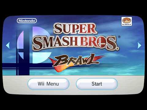 Wii Menu - Super Smash Bros. Brawl Startup in 8K HD