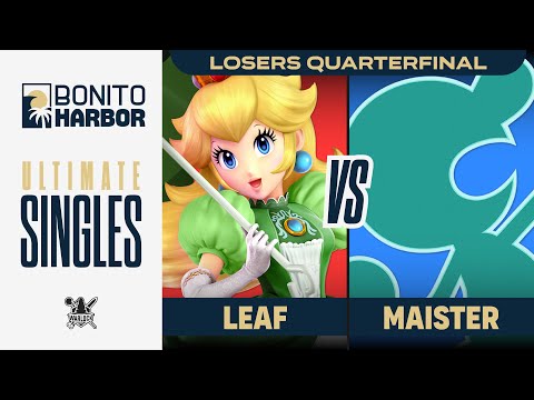 Bonito Harbor 2023: Leaf (Peach/Rosalina) vs Maister (Mr Game & Watch)  - TOP 8 L.Quarters - SSBU