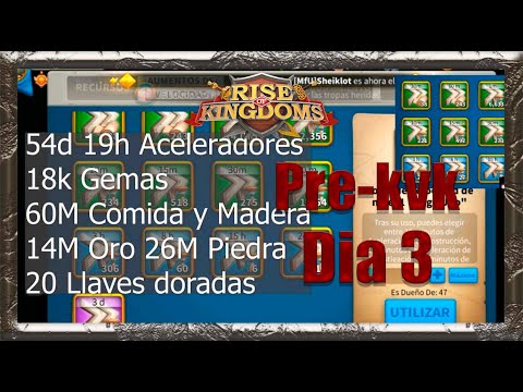 Tercer dia de Pre kvk Recuento de recompensas!