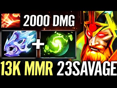🔥 First 13000 MMR Player 23savage — 2000 DMG Wraith King Refresher + Moonshard Carry Dota 2 Pro