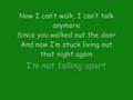 Maroon 5: Not Falling Apart with lyrics 