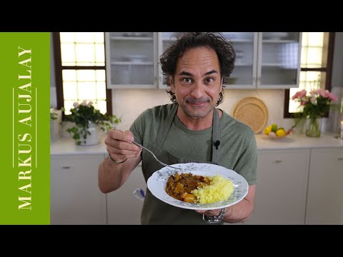 Köttfärsgryta med pressad potatis | Markus Aujalay