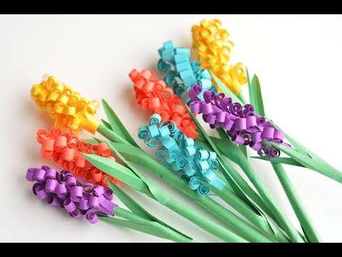 DIY Paper Hyacinth Flowers