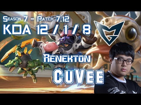 SSG CuVee RENEKTON vs CAMILLE Top - Patch 7.12 KR Ranked