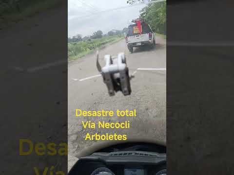 Desastre de vía entre Arboletes y Necocli