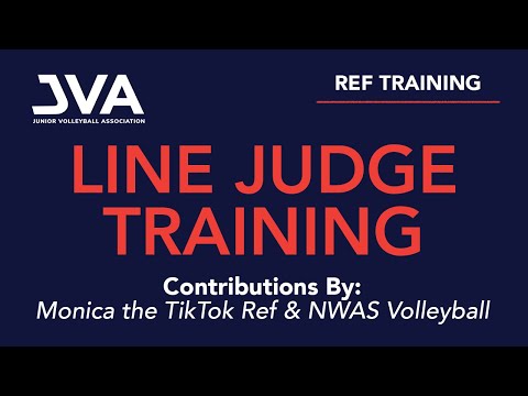 JVA Line Judge Training with Monica the TikTok Ref | Volleyball Referee Training Video