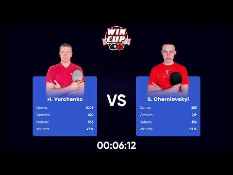 22:30 Serhii Cherniavskyi 3 - 2 Anatolii Levshyn West 5 WIN CUP 23.10.2022 | TABLE TENNIS WINCUP