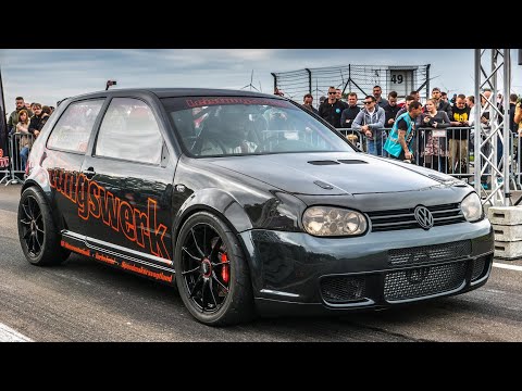 💥NACHGELEGT!!!💥 1300hp VW Golf 4 R30 Turbo Leistungswerk @ TTT Half Mile Finals 01.10.2022