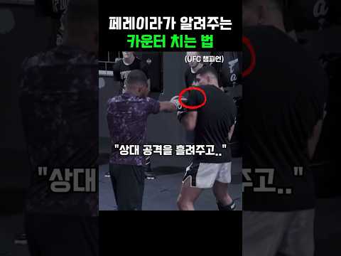 페레이라가 알려주는 방어 후 카운터 치는 법