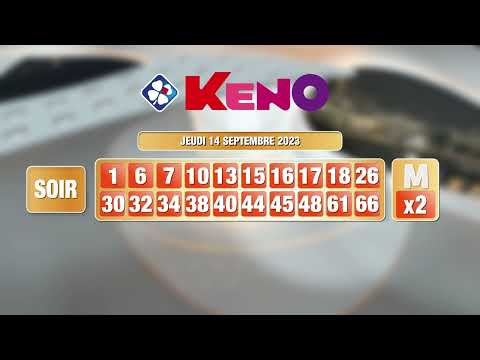 Tirage du soir Keno® du 14 septembre 2023 - Résultat officiel - FDJ