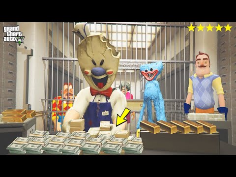 ACEMİ HIRSIZLAR BANKA SOYGUNUNDA 😱 GTA 5 Dark Riddle - Scary Teacher