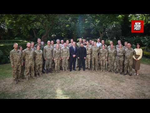 Zelenskyy meets with with UK's Operation Interflex troops, charged with training Ukrainian soldiers