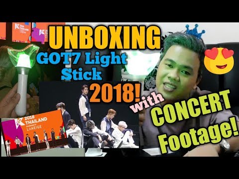 UNBOXING GOT7 Official Light Stick 2018 WITH CONCERT FOOTAGE!