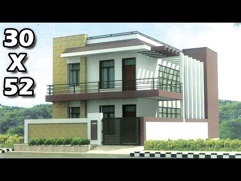 30 X 64 House Plan 2Bhk With Parking Ground First Floor 30 X 64 घर का नक्शा 1920sq ft