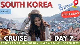 PERFECT 1 Day Busan Itinerary (I rode a Cruise Ship from Japan to South Korea!) Day 7 [S3E7]