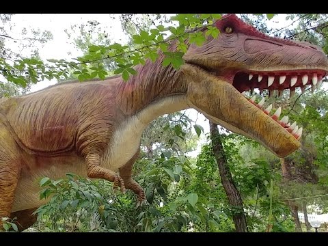 Antalya Dinoparkta geziyoruz.Dünyanın en büyük Dinozor parklarından ,Trexler ve diğer dev dinozorlar Video