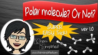 How to determine if a molecule is POLAR or NOT | SUPER EASY way | Must Watch – Dr K
