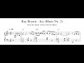 Ray Bryant - Joy (Blues No. 2) - Piano Transcription - Sheet Music in Description