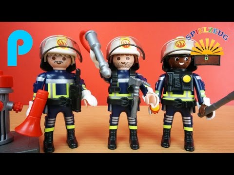 Feuerwehr Team 5366 - Playmobil City Action - Feuer Brand Einsatz Notfall Film auspacken