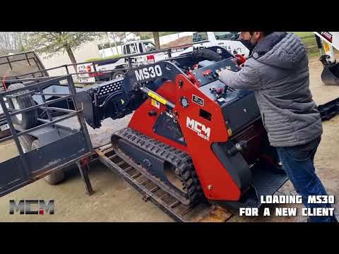 MS30 Track Loader + Multi-Purpose Bucket + Leveler + V-Blade Dozer = Effective Package!