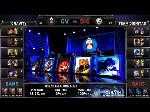 NA LCS GV vs DIG Game 1 Highlights (NA LCS Spring 2015)