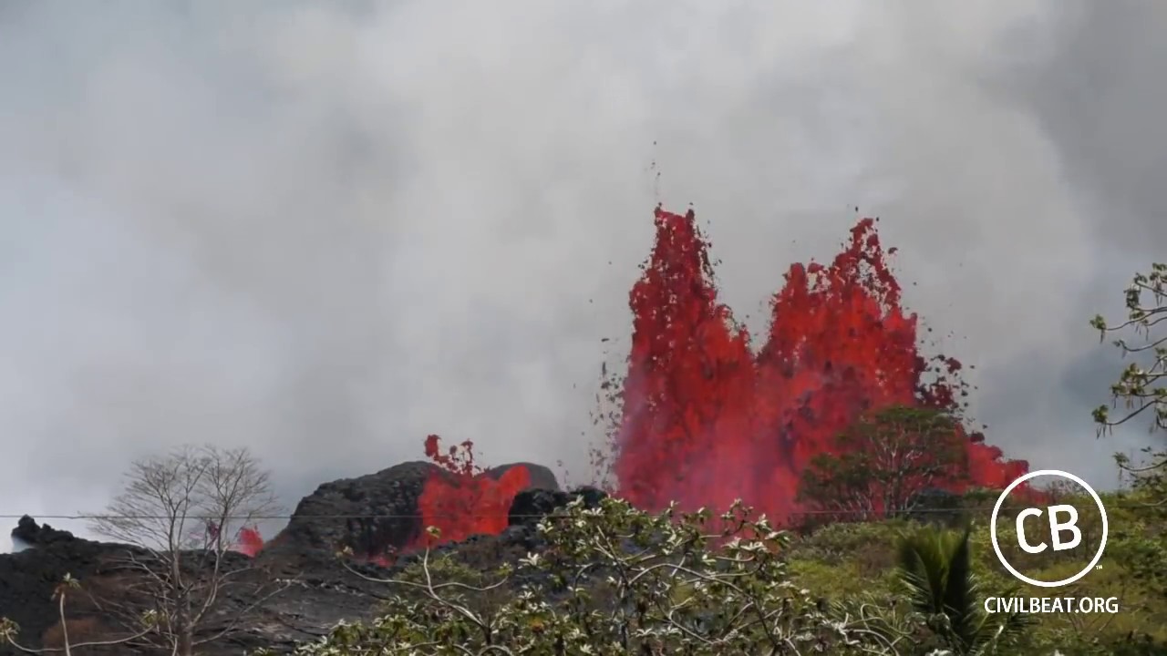 Live Video: Kilauea Lava Flow Activity In Lower Puna Hawaii