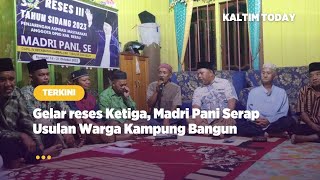 Ketua DPRD Berau Serap Usulan Warga Kampung Bangun