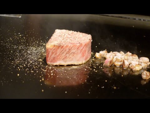 $450 wagyu steak in Tokyo -Teppanyaki in Japan