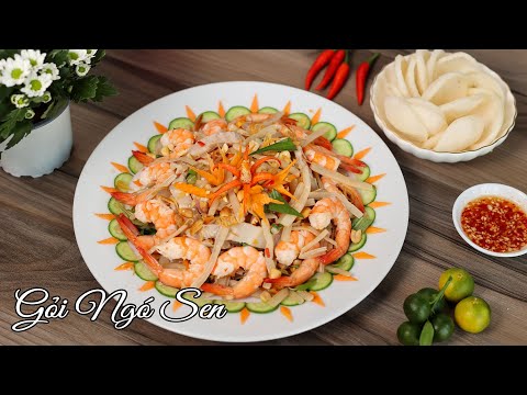 Biết cách này Món gỏi  Ngó Sen của bạn sẽ Trắng Giòn để lâu không ra nước