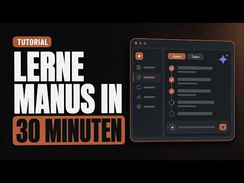 Video Thumbnail: Manus Tutorial 2026: Was kann dieser KI-Agent wirklich? Lerne alles in 30 Minuten!