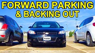 How To Forward Bay Park & Reverse Back Out Of A Parking Spot - Forward Stall Parking Made Easy!