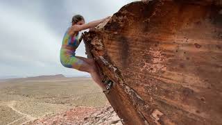 Video thumbnail of Purple Haze, V8. Red Rocks