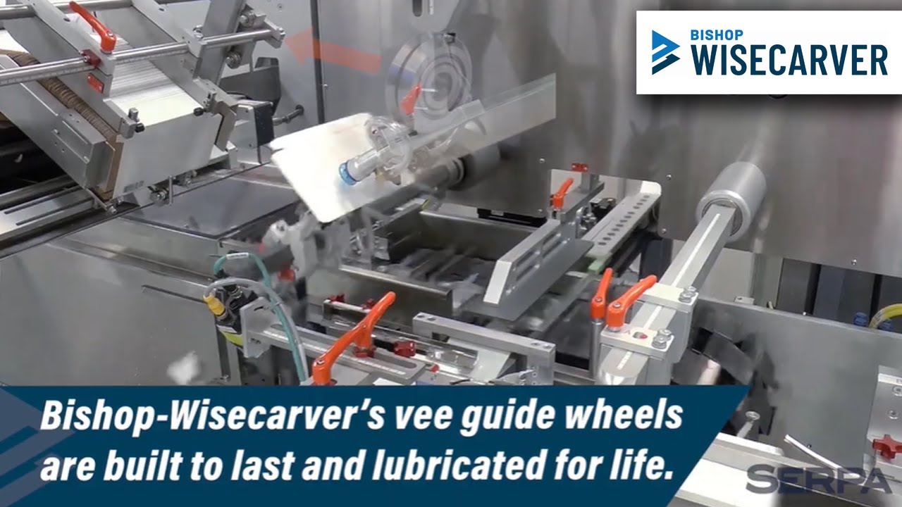 DualVee® Guide Wheels in Case Packing Application