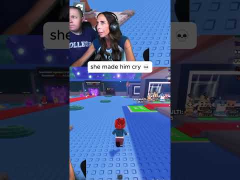 she literally made him cry 💀