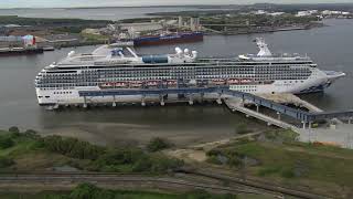Coral Princess Arrival into Brisbane - June 7, 2022