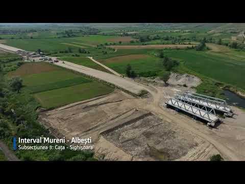 Șantier lucrări feroviare Brașov - Sighișoara S1+S3, T2 - 2023